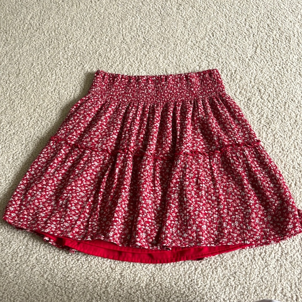 Red skirt
